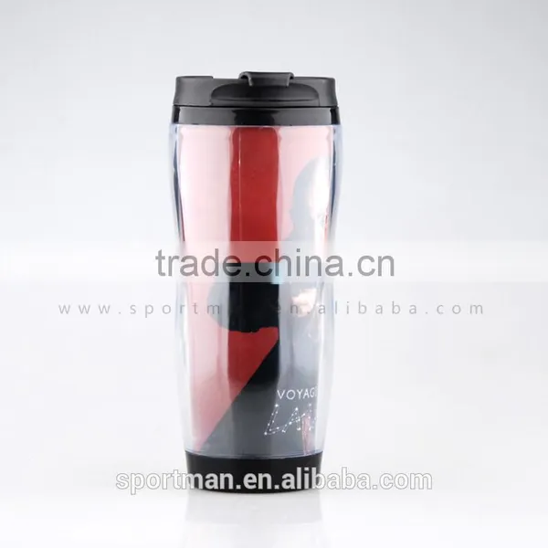 Non-spill Stainless Steel Travel Mug With Logo Imprint 16oz Paper Insert Coffee Mug Vacuum&thermos Flask Mug photo-3
