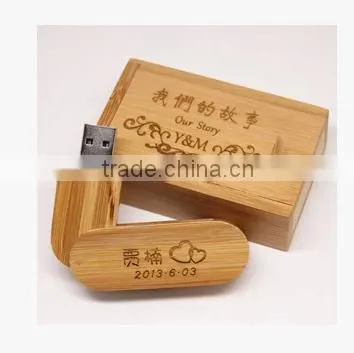 2-64GB Wooden USB 2.0 Flash Drive With Three Colours photo-2