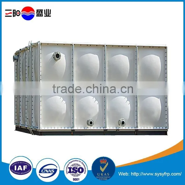 ISO Standard Square Sectional Fiberglass Grp Water Tank, Frp Water Tank, Smc Water Tank