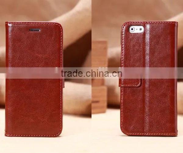 High Quality Leather Wallet Case Stand With Card Slot for IPhone 6 4.7" photo-2