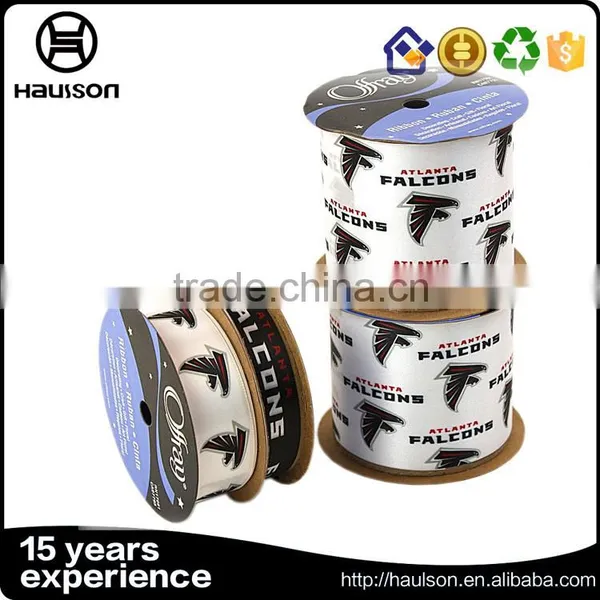 Fasion High Quality Personalized Polyester Nylon Material Nfl Printed Ribbon photo-3