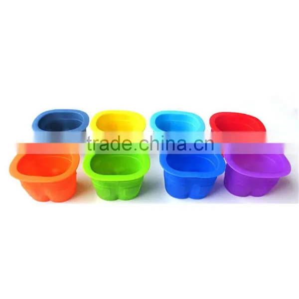 4 PCS Jeans Style High Temperature Resistant Custom-Made Silicone Cake Mold photo-5