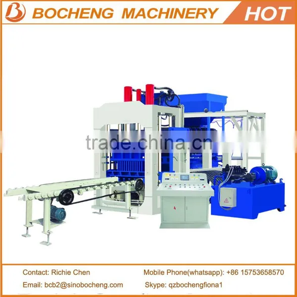 QT6-15 Hydraulic Fully Automatic Hollow Concrete Block Interlock Brick Making Machine