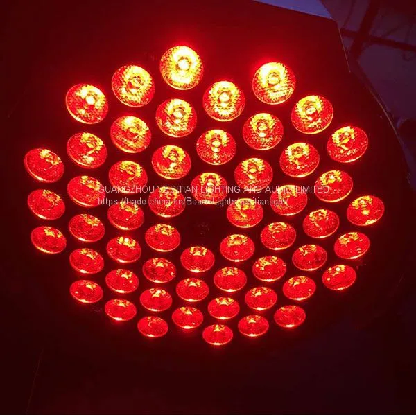 Брендовый экспортный остаток DJ-буса. LED Par 64 RGB DMX сценическое освещение, 54x3Вт светильник LED из алюминия типа Par photo-5