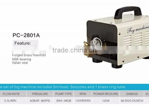 0.3L 60BAR Misting Machine / Water Misting Pump / Greenhouse Cooling Misting System photo-4