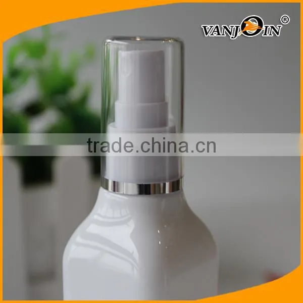 Square Shape 120ml 4oz White Plastic Spray Bottle With Fine Mist Spray photo-4