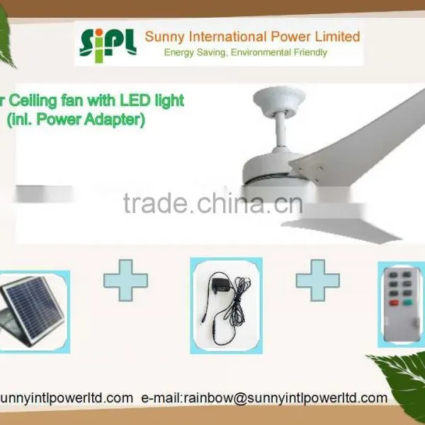 Vent Goods HOT DC Ceiling (solar Fan) WITH LED Light (solar Wall Fan) photo-3