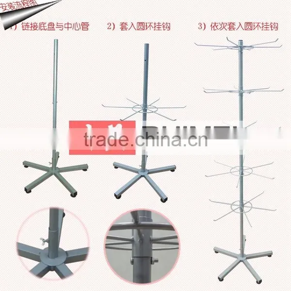 Customized Belt Metal Rotating Spinner Display Stand photo-2