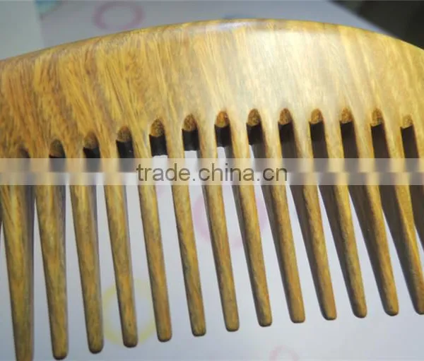 Anti-static Sandalwood Comb With Handle for Curly Hair photo-3