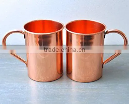 16 oz Solid Copper Moscow Mule MUGS 100% SOLID COPPER MULE MUGS SOLID COPPER MUGS MANUFACTURER INDIA photo-3