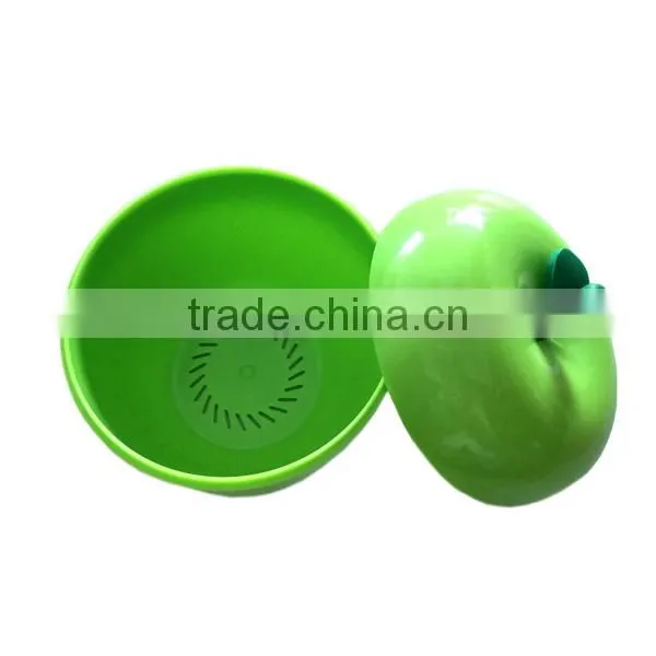 Apple Shaped Lovely Plastic Fruit Fork Set photo-2