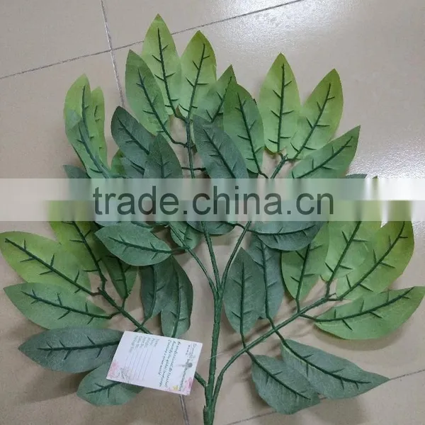 SJ070905 Artificial Longan Leaves for Longan Tree Making/artificial Tree Leave Craft photo-3