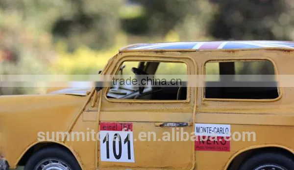 Vintage England Flag Off-road Vehicle Metal Handmade Model Car photo-6