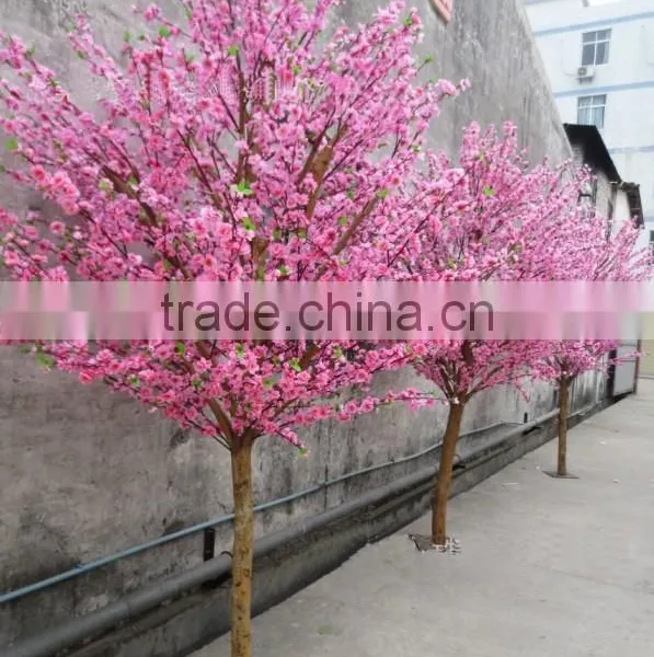 Fake Flower Tree China Wedding Decoration Factory Wedding Ornament Fake Peach Flower Tree photo-2