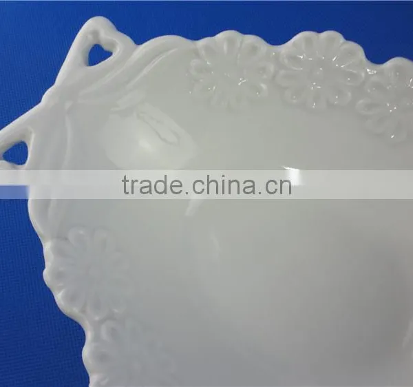 600ml Cheap White Large Ceramic Mixing Bowls Customized photo-4
