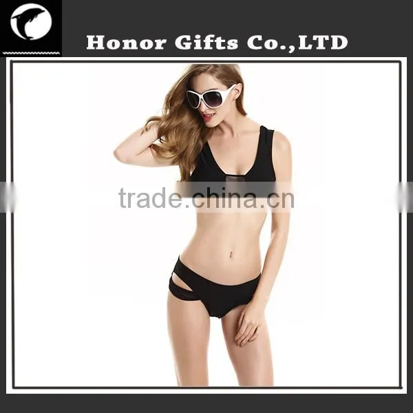 Sexy New Bikini High Quality Solid Colour Flowered Swimsuit Wholesale Bath Suit photo-4