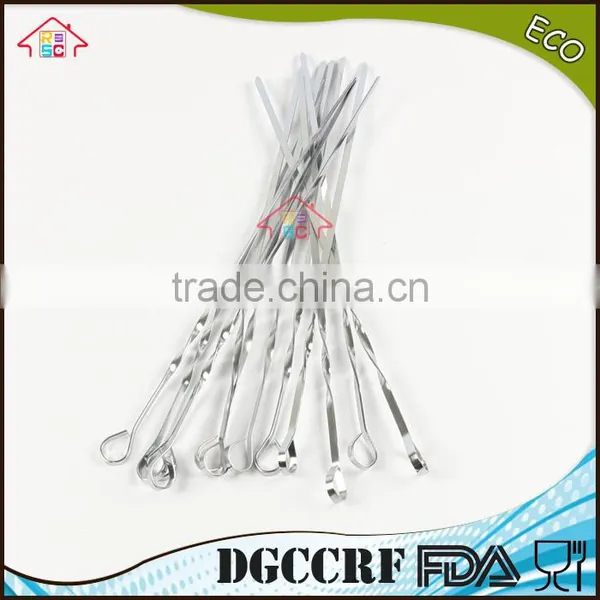 NBRSC Stainless Steel BBQ Barbecue Skewers Needle Utensil EXTRA LONG METAL BBQ Fork photo-2