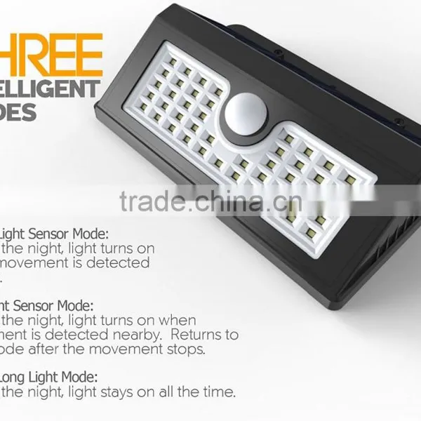 2017 Special Design 45LED Waterproof Led Solar Motion Detection Garden Sensor Lights for Party,hotel,bar. photo-2