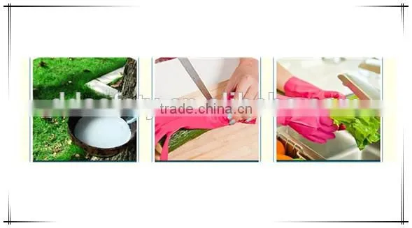 Pink Latex Household Gloves With Double Colors Hot Sale From DDsafety photo-5