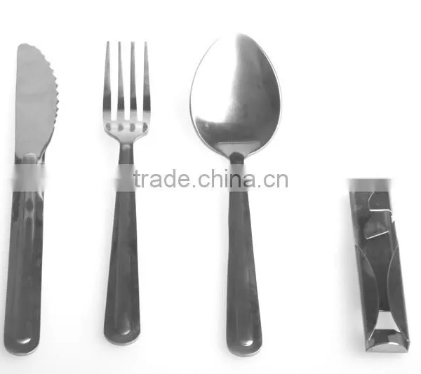 Military Army School Spoons Forks Knives Cutlery Set in 304 201 420 Stainless Steel photo-6
