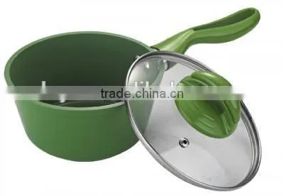 5pcs Heat Resistant Painting Die Casting Aluminum Nonstick Cookware Set photo-3