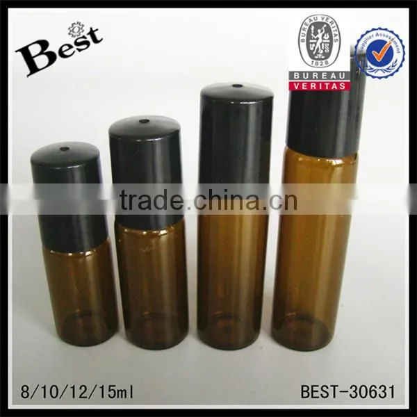 Various Size 10 ml Amber Roller Bottle With Roller Ball and Aluminum Cap photo-6