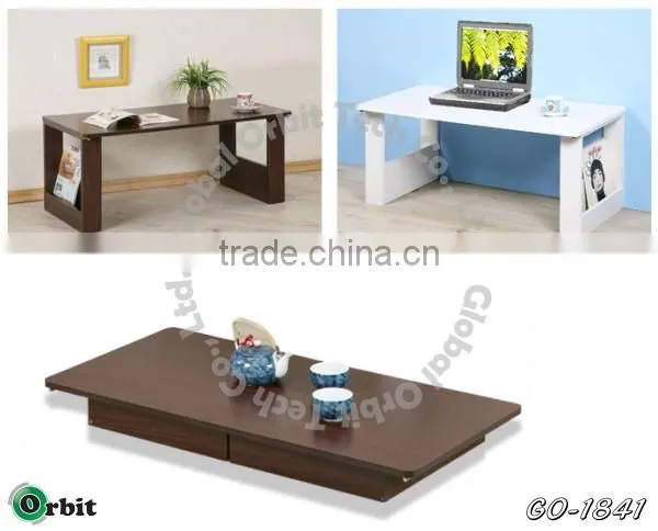 Adjustable Expandable Modern Wooden Coffee Table photo-3