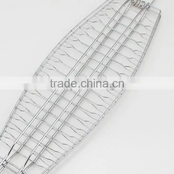 Metal Fish Shape Camping Barbecue Foldable Grill Net photo-3