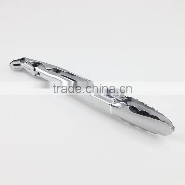 12 Inch All Stainless Steel Locking Kitchen Food Tongs photo-2