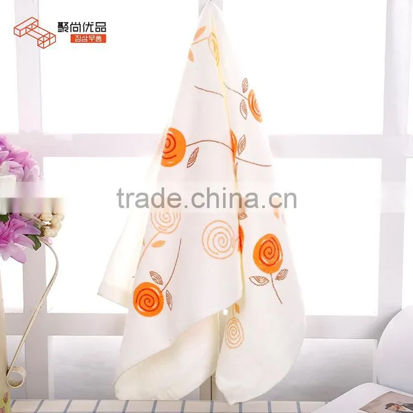 L00025 Bulk Wholesale 100% Cotton Face Embroidery Towel/ Hand Towel/ Bath Towel Sets photo-5