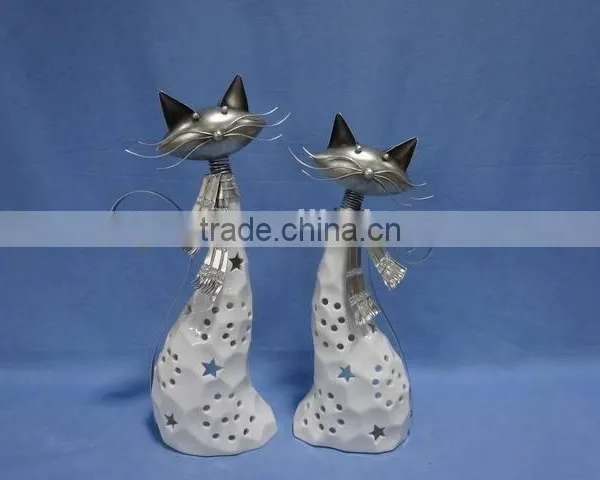 Animal Cat Decorations Porcelain XMAS Decorations photo-2