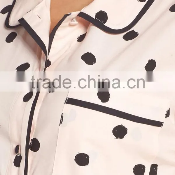 Sleep Shirt for Women Fashion Cotton Knit Sleep Shirts Wholesale Pajams Sleepwear photo-5