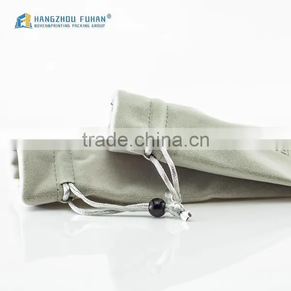 Simple Design Top Great Debossed Logo Velvet Bag For Tie Pin photo-5