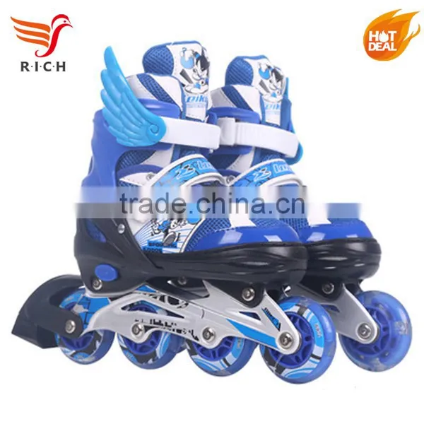 Single-row 4 Wheel Roller Skate Shoes Quad Skating Sports photo-2