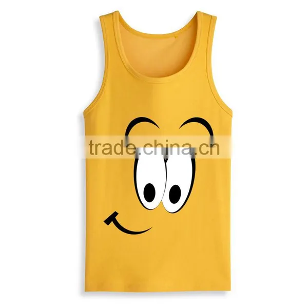 Bulk Cheap Price Latest Pattern Mens 100 Cotton Designer Casual Burnout Tank Top photo-3