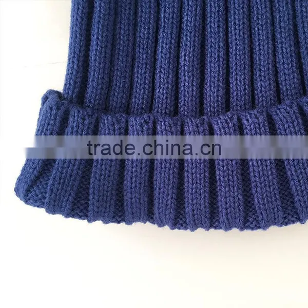 Myfur Winter Warm Couple Hat With Genuine Raccoon Fur Bobble Knit Hat photo-5