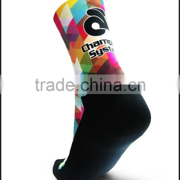 Custom Print Fancy Sublimation Basketball Elite Compression Socks photo-3