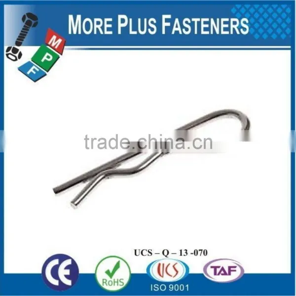 Made in Taiwan Hitch Pin Clip or R Clip or R Pin or R Key Carbon Steel Zinc Plated photo-2