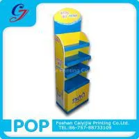 Sanitary Napkin Customized Floor Cardboard Display Stand Shelf