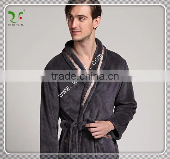 Mix Colors Velvet Terry Bathrobe photo-2