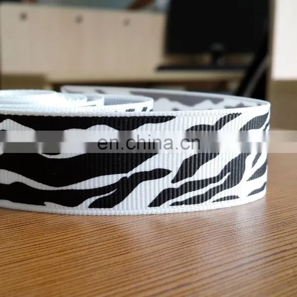 Hotsell Printed Zebra Grosgrain Ribbon