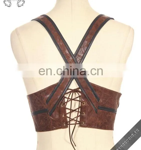 Steampunk Leather Harness-vest photo-4