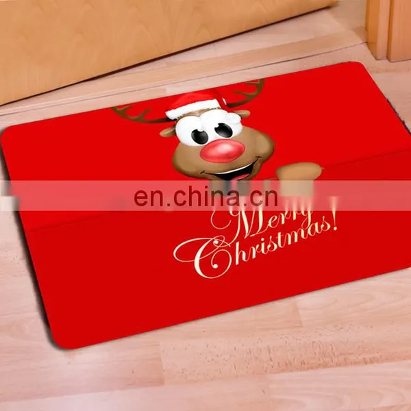 2017 New Christmas 3D Carpet Santa Claus Door Mat for Bathroom photo-5