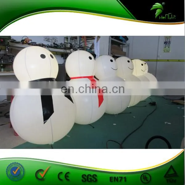 Advertising Inflatable Air Blown Products / Super Quality Inflatable Christmas Snowman With Led Lighting For Decoration photo-2