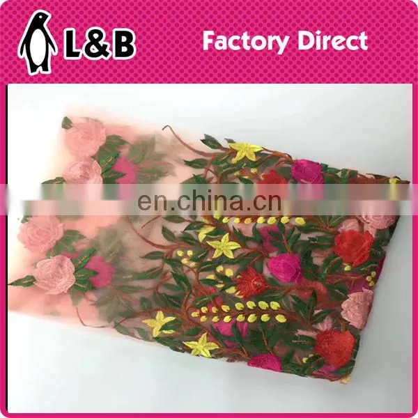 Wholesale Popular Hot Selling Embroidery Flower Lace Fabric photo-2