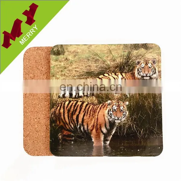 China Factory Outlet Blank Wood Coaster With Cork photo-3