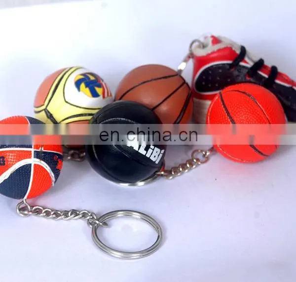 Customized Football Basketball Baseball Softball Charms Key Chain Cheap Football Keychains Gifts Football Fan's Gifts photo-3