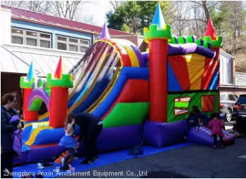 4 in 1 Royal Bouncy Castle With Slide, Castle Inflatable Combo, Inflatable Jumping Castle for Sale photo-2