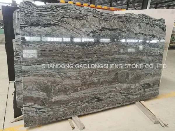 Grey Wave Marble,Zebra Stripe Marble,Grey Wooden Marble,blue Bamboo,Grey Straight Marble, Grey Wave Marble Slabs & Blocks photo-3