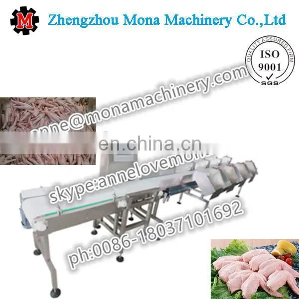 0086 13673603652 Chicken Feet Weight Sorting Grading Machine Chicken Paws Sorting Machine for Sale photo-4